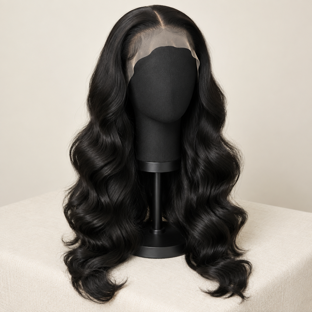 Perruque lace frontal — 100 % cheveux naturels