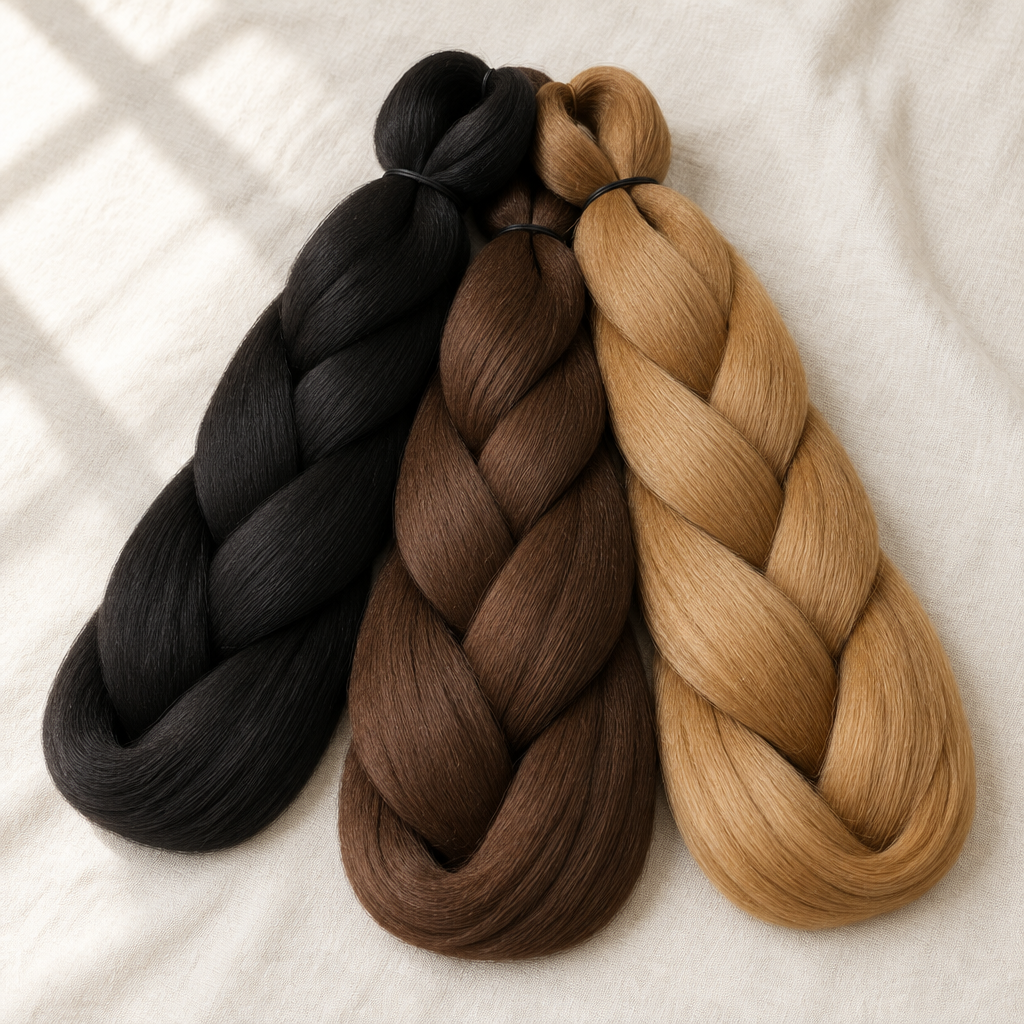 Mèches à tresser — fibre souple sans démangeaison